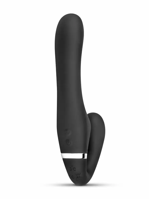 Безремневой вибрострапон Avery, с пультом Д/У, 22 см, 10 режимов, силикон, черный