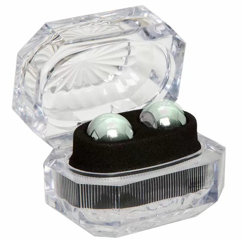 Набор вагинальных шариков Her Kegel Kit с вибропулей –  фиолетовый