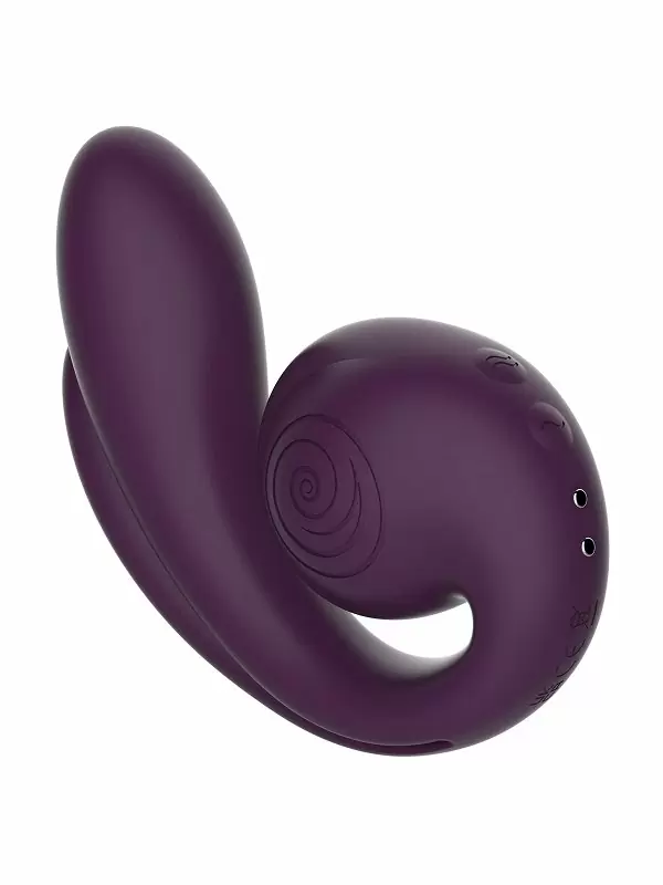 Многофункциональный тройной вибратор SVibe GIZI Pro, 3 мотора, IPX7, фиолетовый