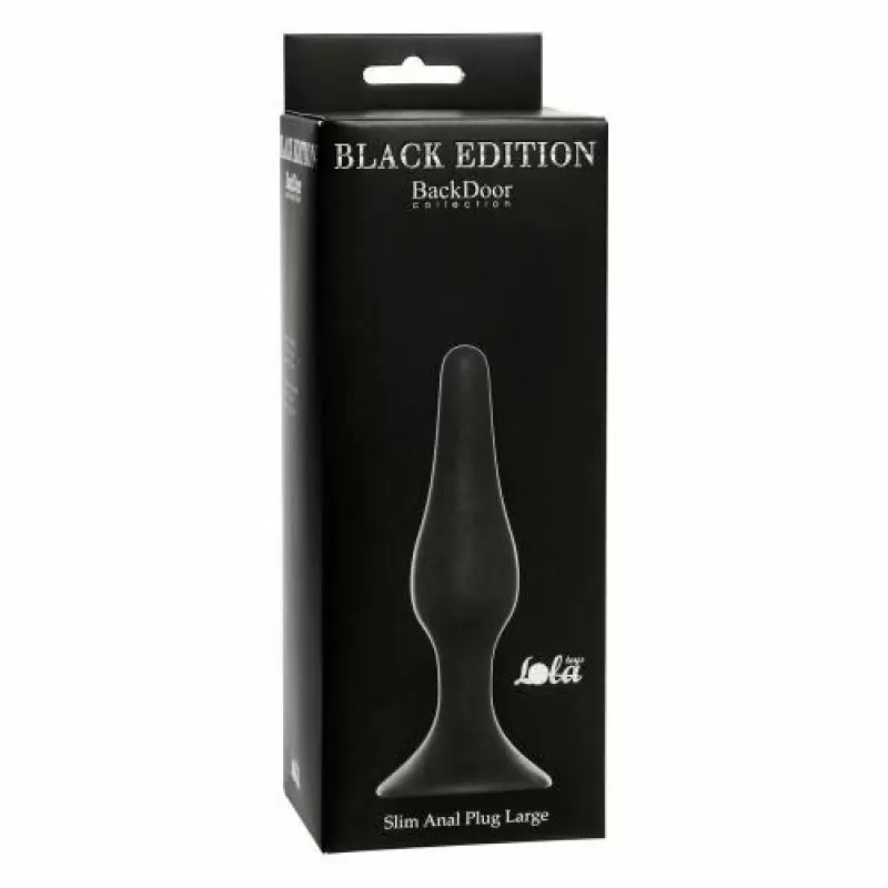 Анальная пробка Slim Anal Plug Large Black 4205-01Lola