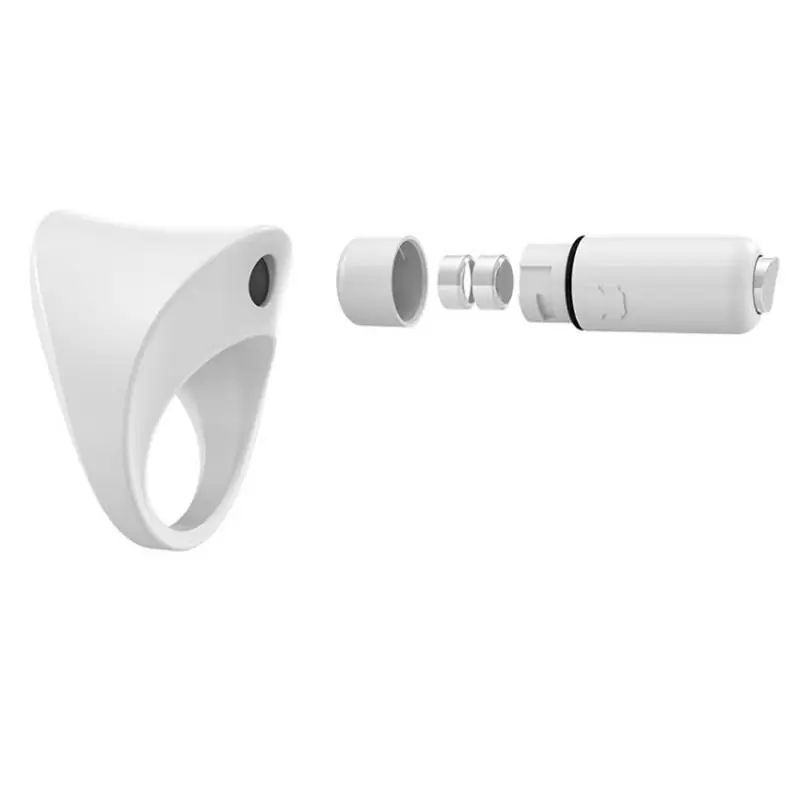 Эрекционное кольцо Ovo  B11 с вибрацией – белый