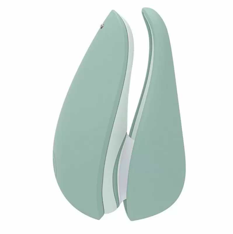 Вакуумный стимулятор клитора Womanizer Liberty 2 Sage, технология Pleasure Air, 10 см, бирюзовый