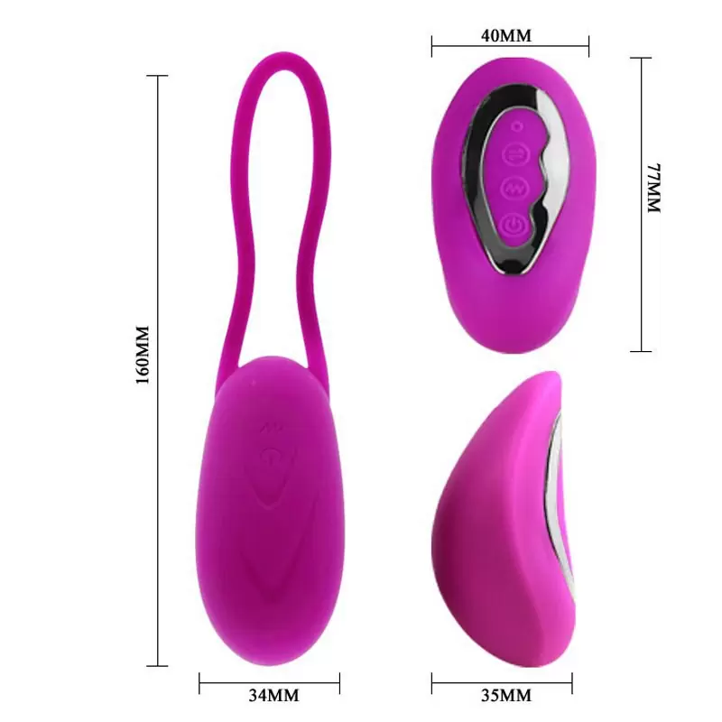 Виброяйцо Dave с дистанционным управлением – розовый