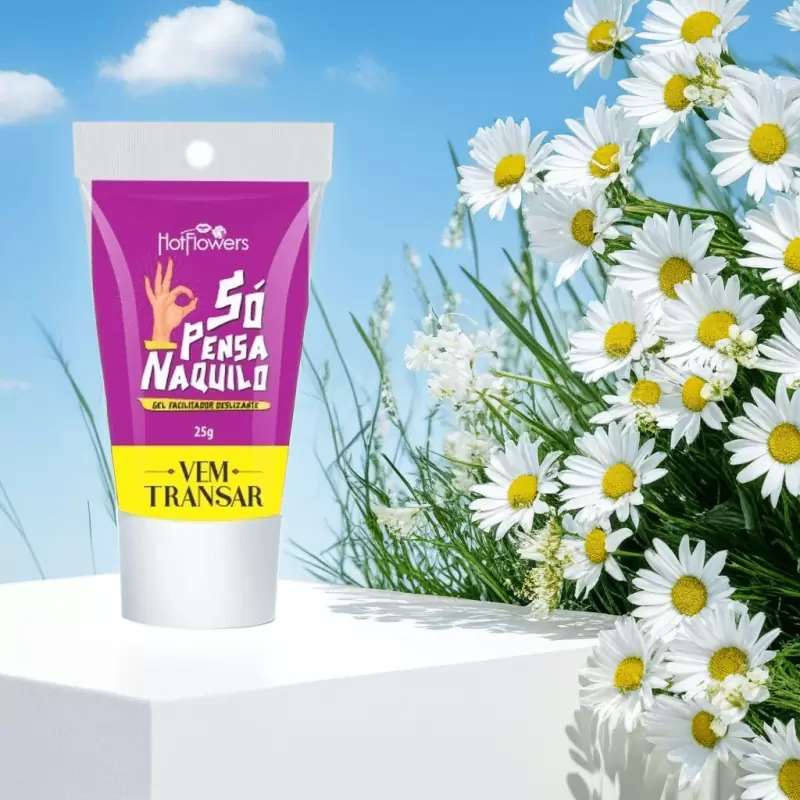 Ароматизированный анальный лубрикант Hot Flowers So Pensa Naquilo, сахарная вата, 25 мл