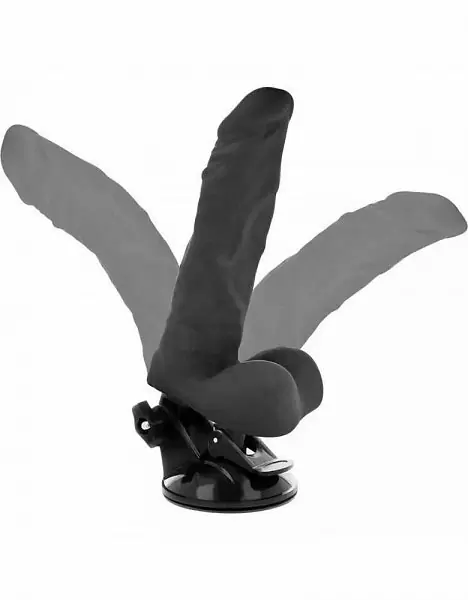 Вибромассажер с пультом управления BASECOCK REALISTIC BENDABLE REMOTE CONTROL BLACK 21 CM