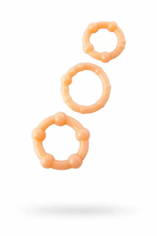 Набор эрекционных колец TOYFA - телесный