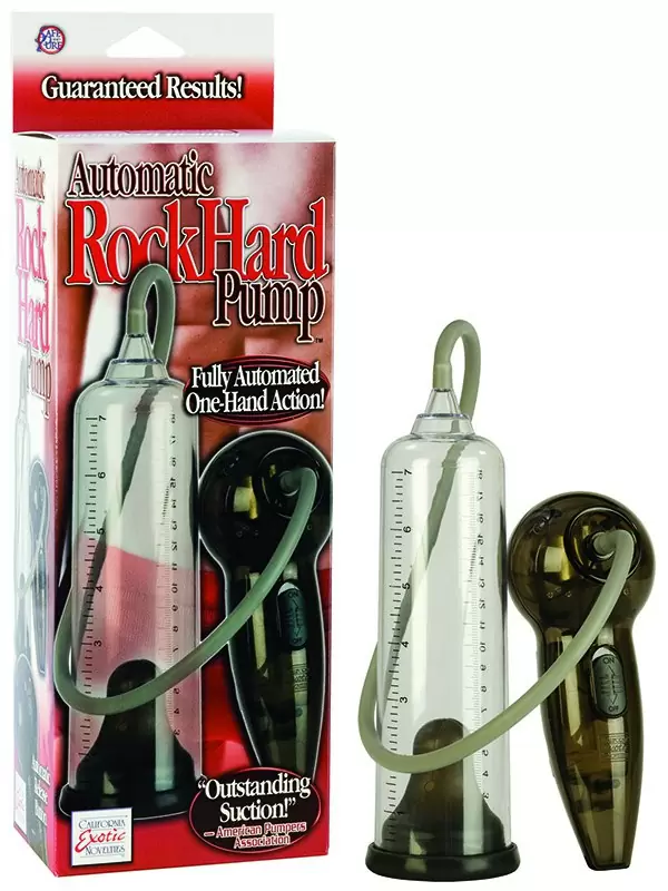 Автоматическая мужская помпа Automatic Rock Hard Pump – прозрачная