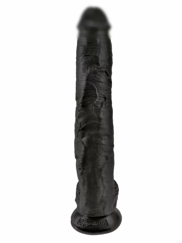 Реалистичный фаллоимитатор-гигант Pipedream King Cock 14 Cock with Balls, с мошонкой, 37,5 см, диаметр 6 см, черный