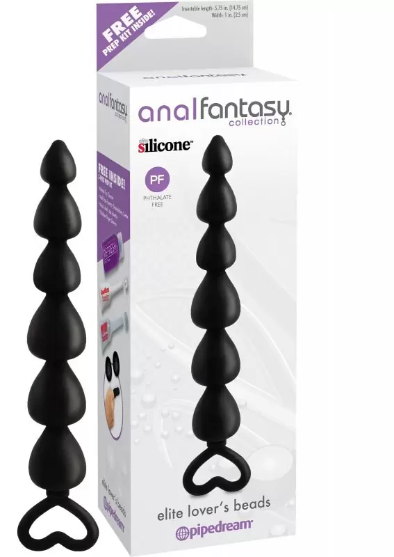 Анальная елочка Anal Fantasy Collection Elite Lover's Beads - черный