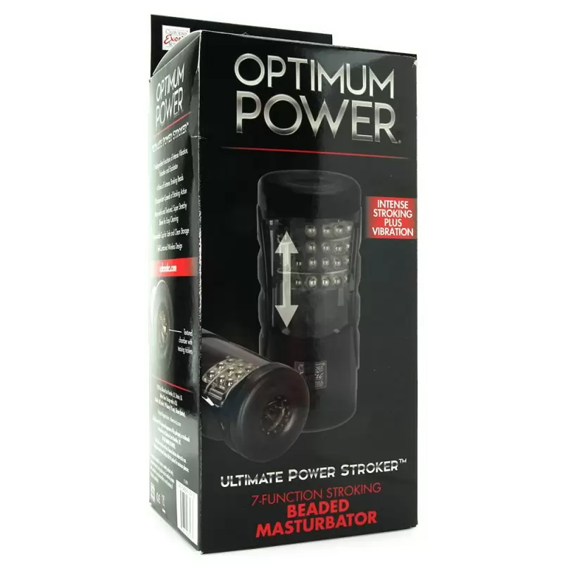 Мастурбатор с вибрацией Optimum Power Ultimate Power Stroker – черный