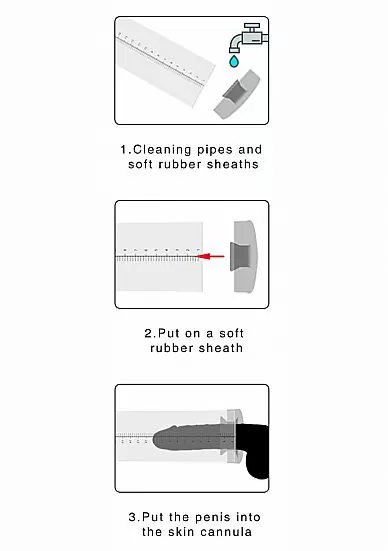 Ручная вакуумная помпа для мужчин с насосом в виде поршня Deluxe Beginner Pump