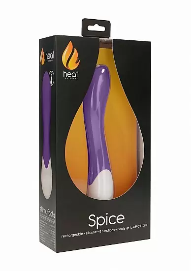 Стимулятор с вибрацией и функцией нагрева Spice Rechargeable Heating G-Spot Vibrator