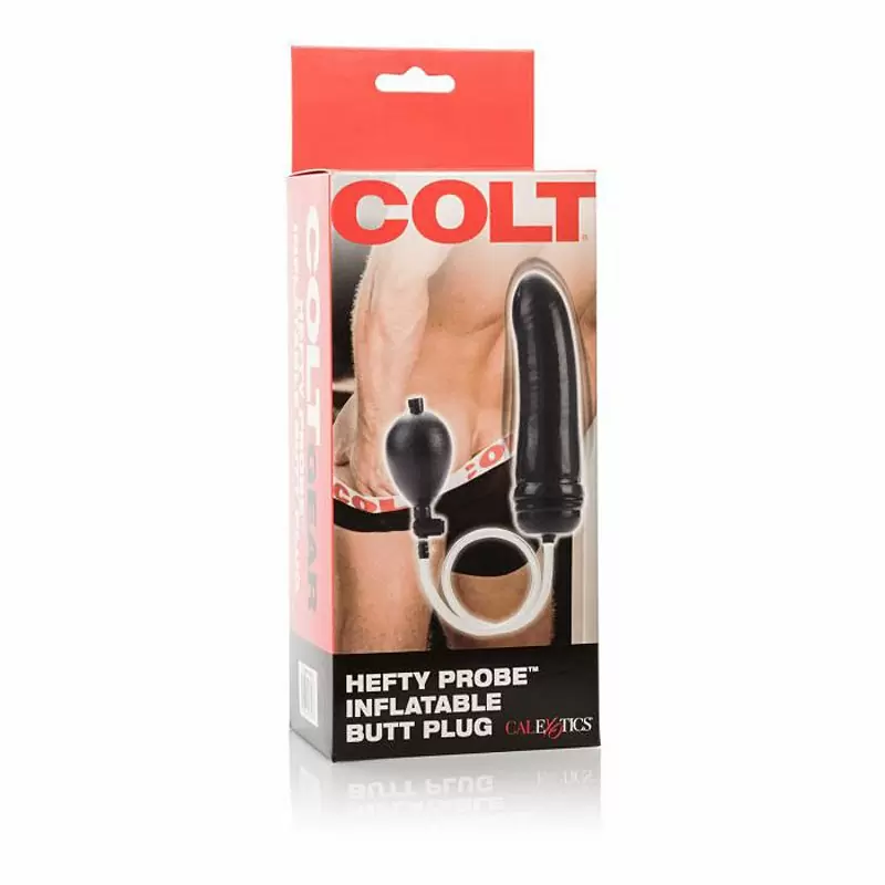 Надувной анальный стимулятор Colt Hefty Probe – черный