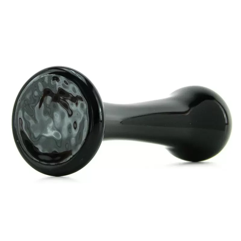 Анальный стимулятор из стекла Crystal Droplets – черный