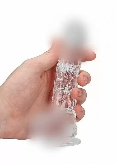 Фалоимитатор из эластомера 17 см. Realistic Dildo With Balls (прозрачный)