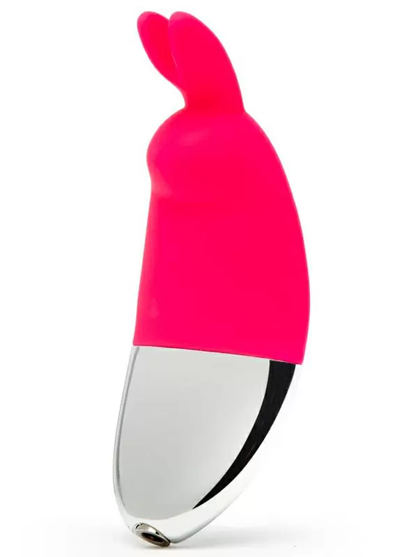Яркий стимулятор клитора Happy Rabbit, 12 режимов, 10 см, розовый