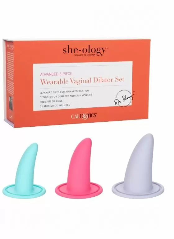 Набор расширителей She-ology, 3 размера, силикон, разноцветные