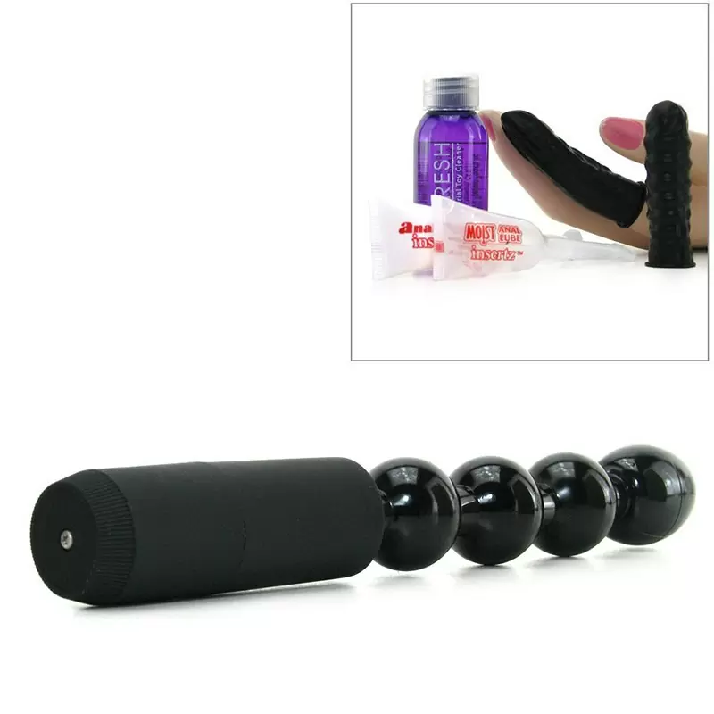 Анальная цепочка Power Beads с вибрацией