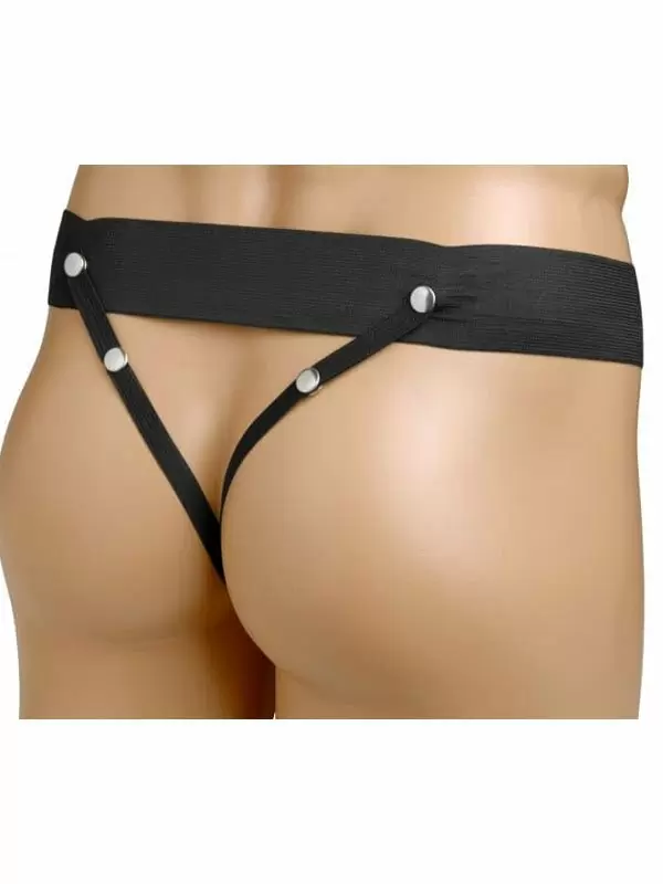 Полый фаллопротез Erection Assist, 15,2 см, силикон, черный