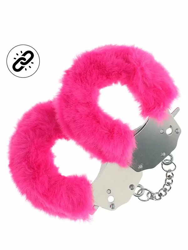 Элегантные наручники Heavy-duty Fluffy Handcuffs, 24,2 см, розовый
