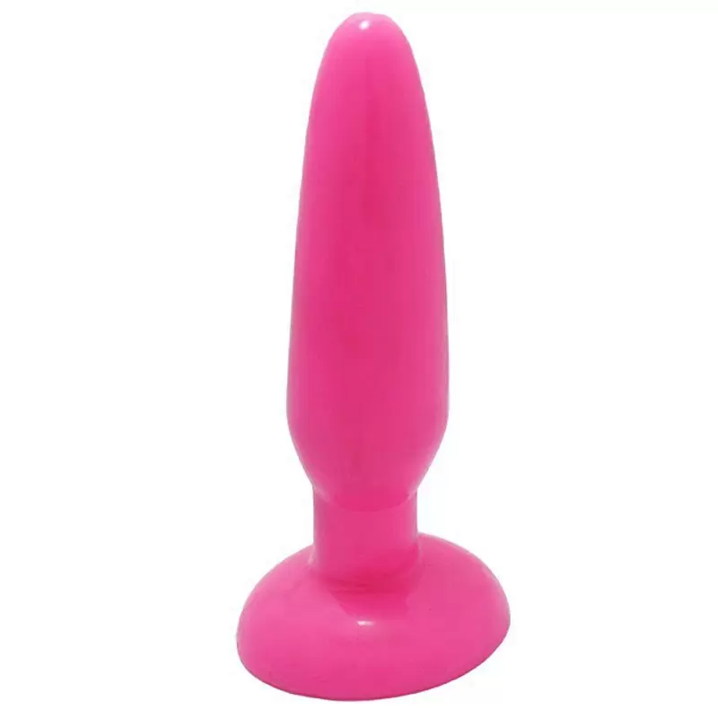 Гибкая анальная пробка Butt Blug на присоске – розовый
