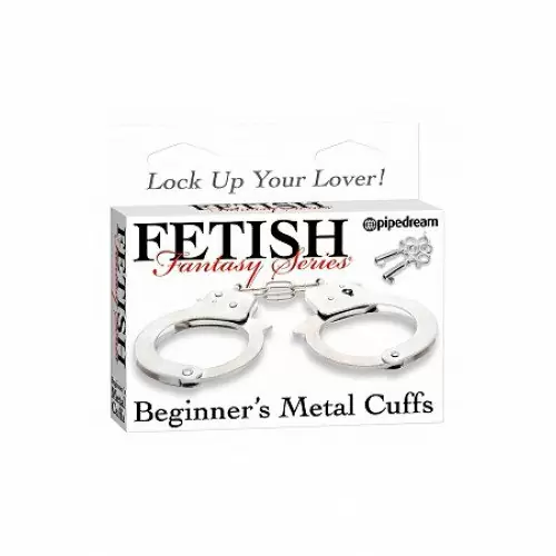 Металлические наручники Beginners Handcuffs от Pipedream