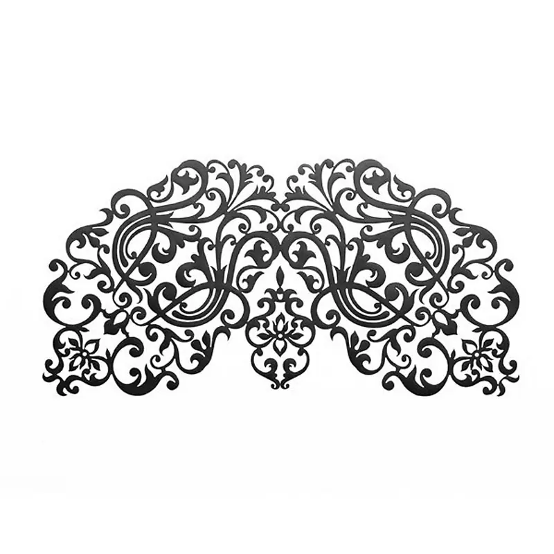 Маскарадная маска Dalila с цветочным узором – черный