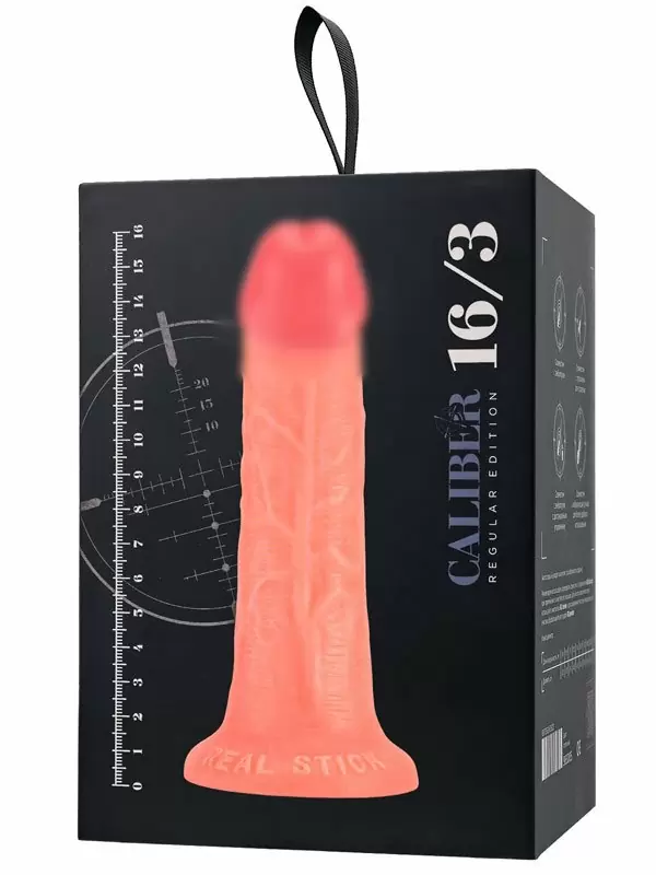 Реалистичный фаллоимитатор TOYFA RealStick CALIBER, 16 см, ПВХ