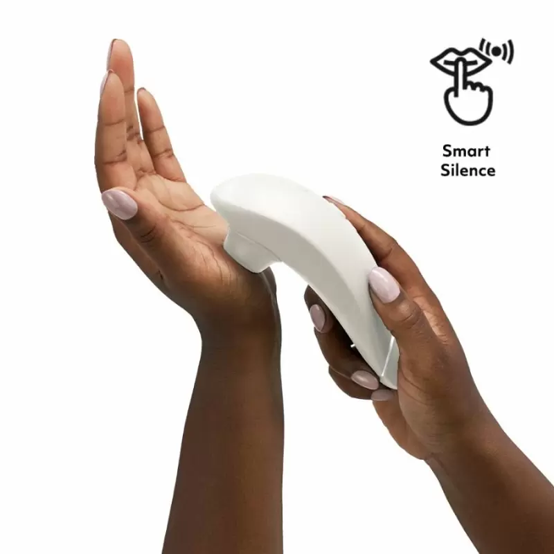 Вакуумный стимулятор клитора Womanizer Womanizer Premium 2. Автопилот, функция умного отключения звука, 14 ур. интенсивности. Серый