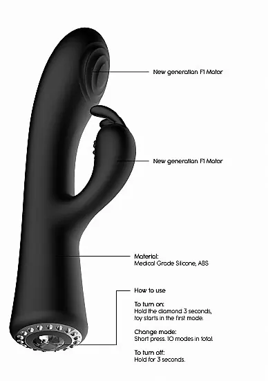 Вибратор-кролик Lux (черный)