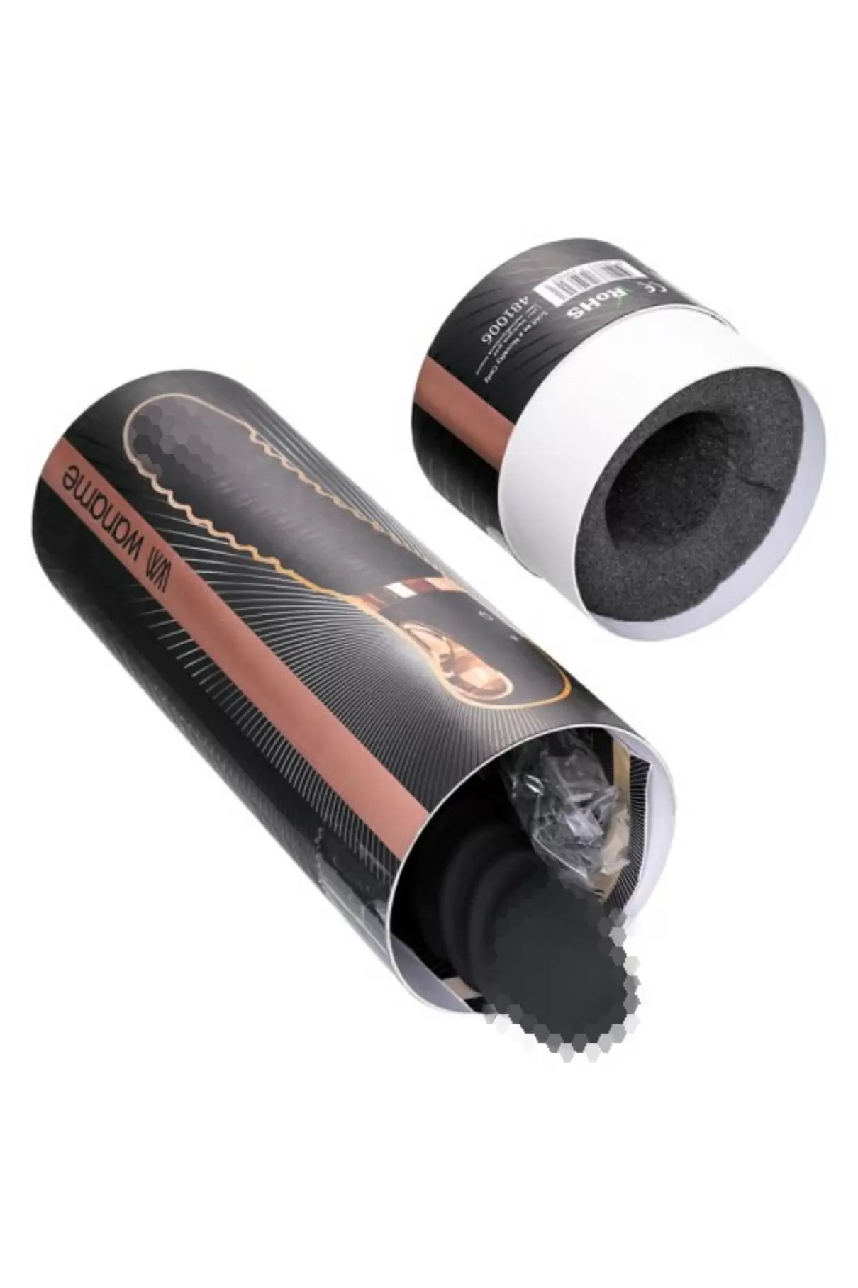 Черный рельефный вибратор Waname D-Splash Hurricane. 14 см. Силикон