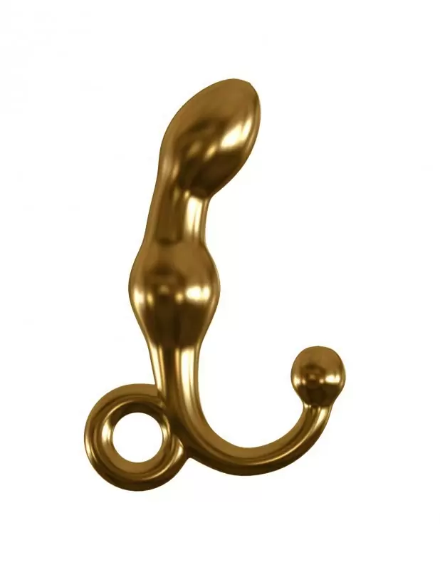 Анальный стимулятор Icicles Gold Edition G08 с вибрацией – золотой