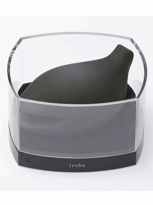 Необычный стимулятор клитора Iroha+ Yoru, 9,8 см, 3 режима, черный