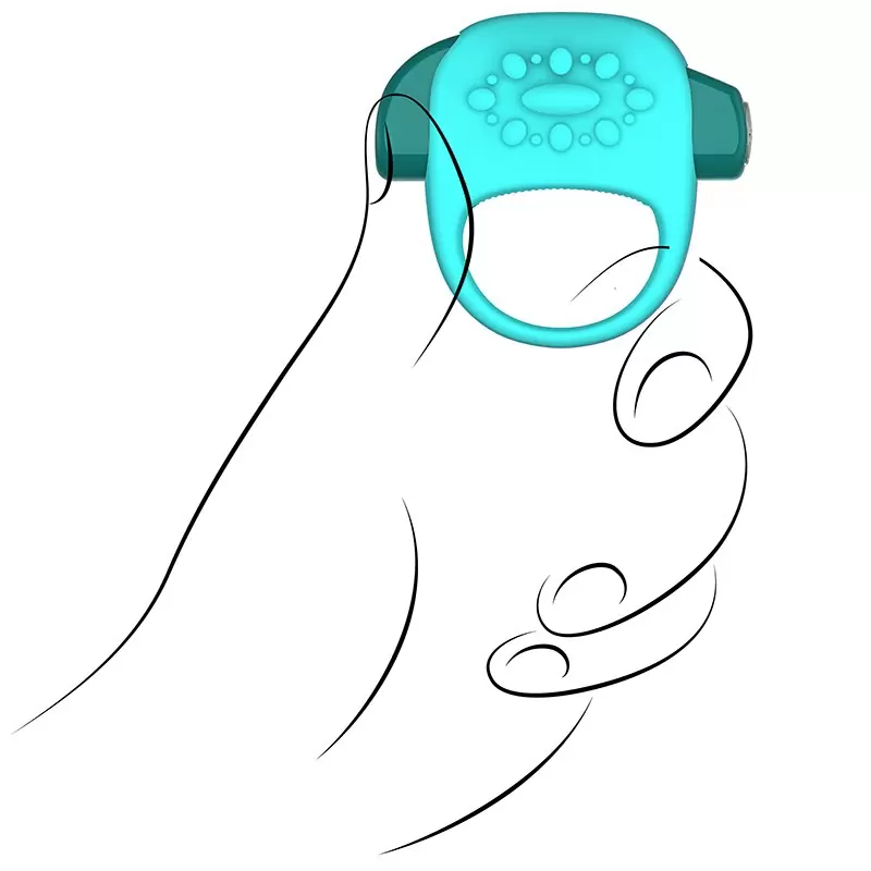 Вибро-кольцо Halo – голубое