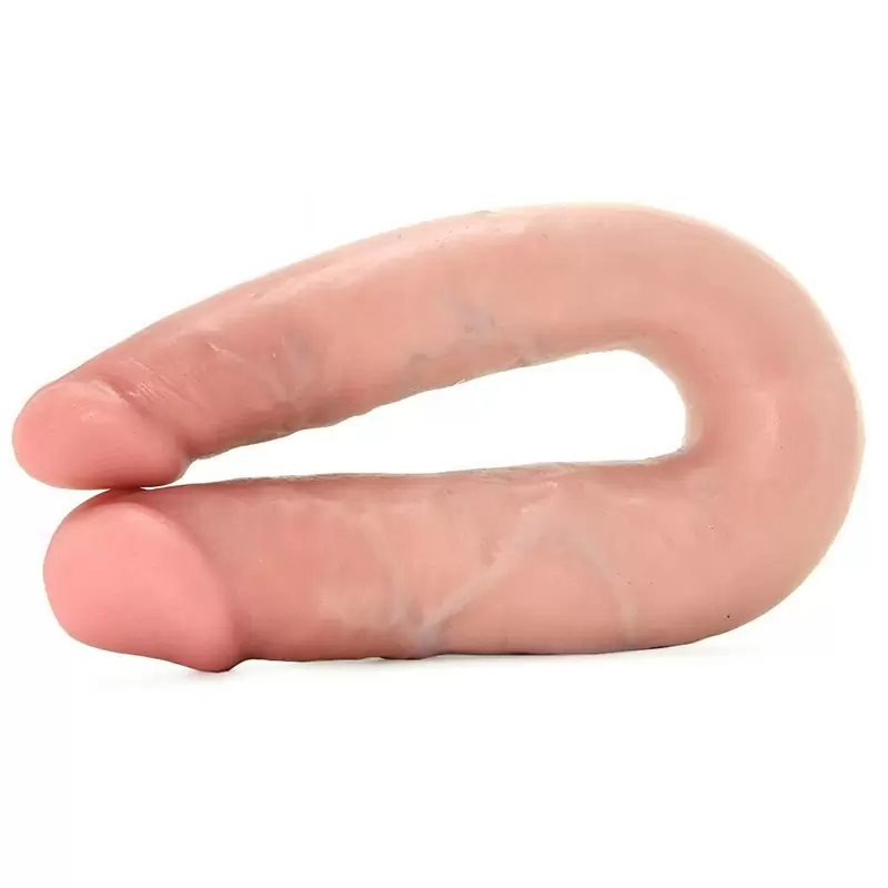 Фаллоимитатор двухголовый U-образный Double Trouble Medium средний – телесный