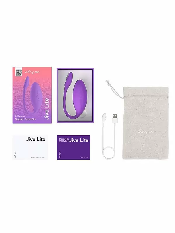 Интерактивное виброяйцо We-Vibe Jive Lite, управление через приложение, 10,2 см, фиолетовый