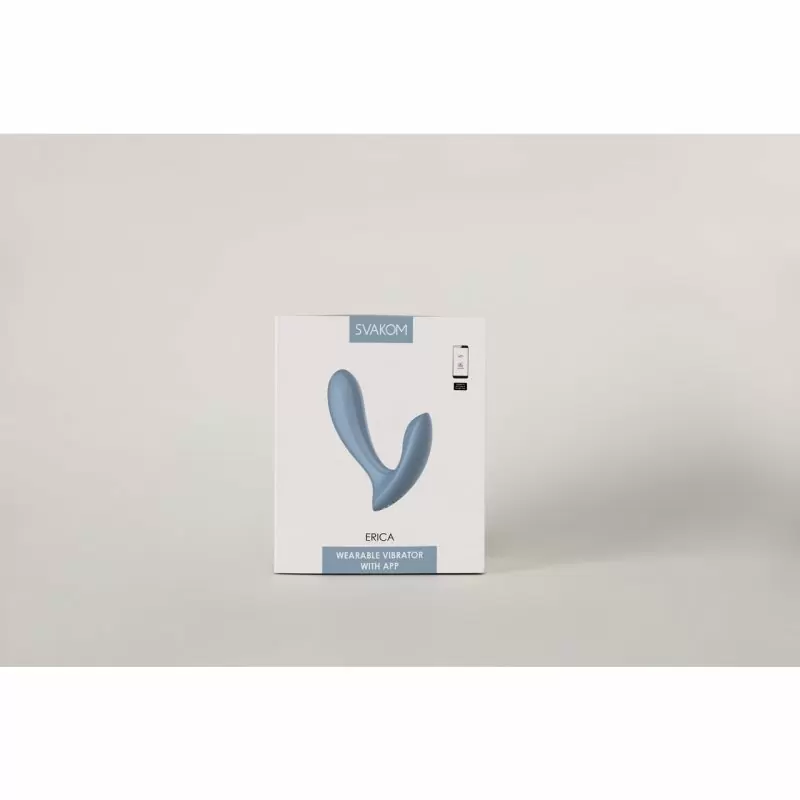 Erica Интерактивный вибромассажер, синий