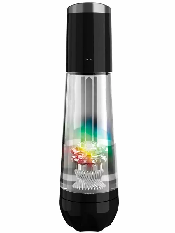 Автоматический вибромастурбатор Pipedream ViewTube Max View, с LED-подсветкой, 4 режима всасывания, ТПЕ