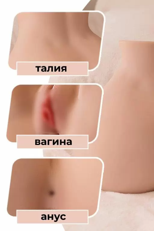 Мастурбатор Elina (бедра женские) из TPR с функцией вибрации