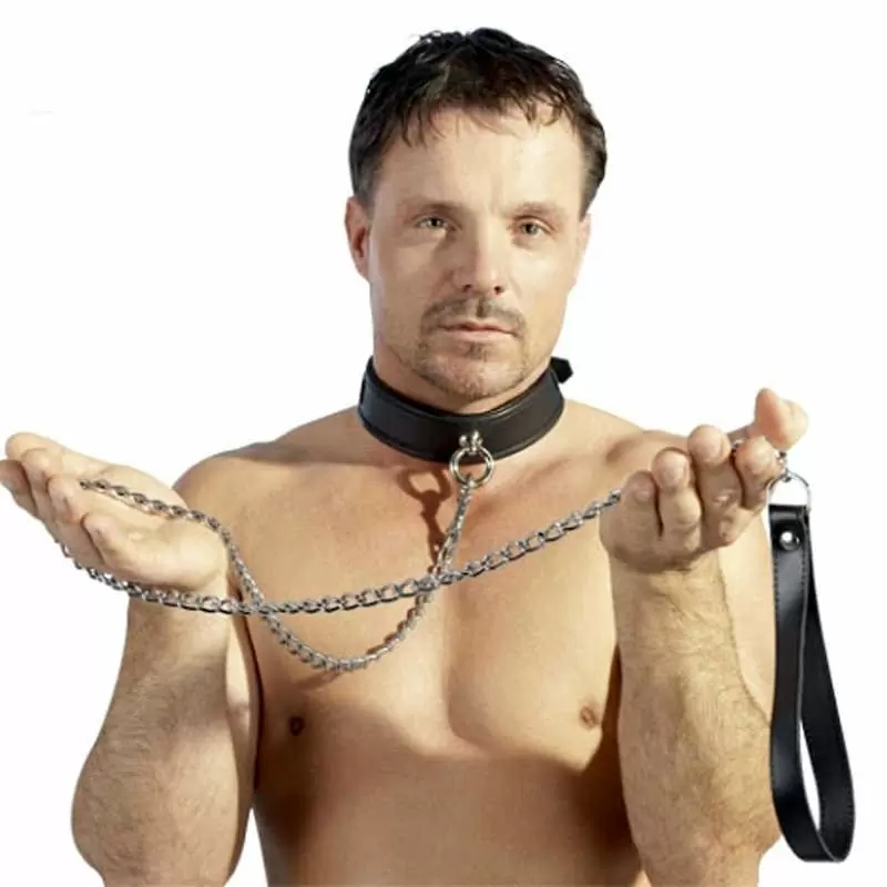 Поводок с кожаной петлей Zado Leather Leash - черный