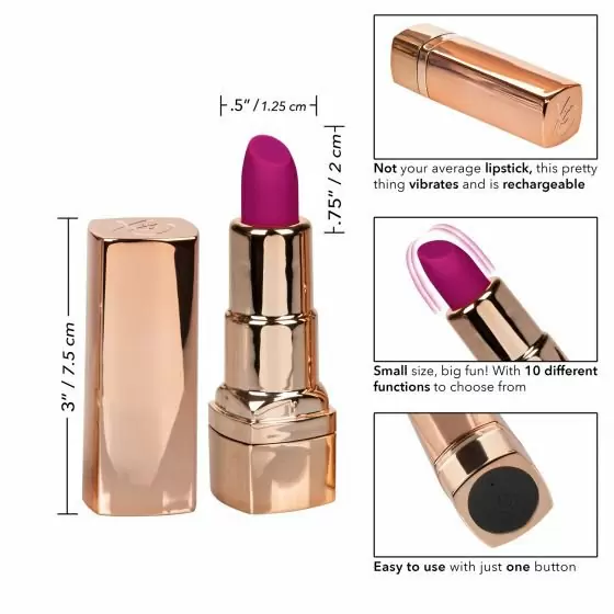 Вибропуля в форме губной помады Hide & Play Rechargeable Lipstick (фиолетовая)