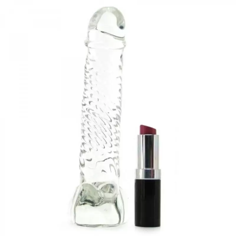 Реалистичный фаллоимитатор Icicles No. 61 из стекла – прозрачный