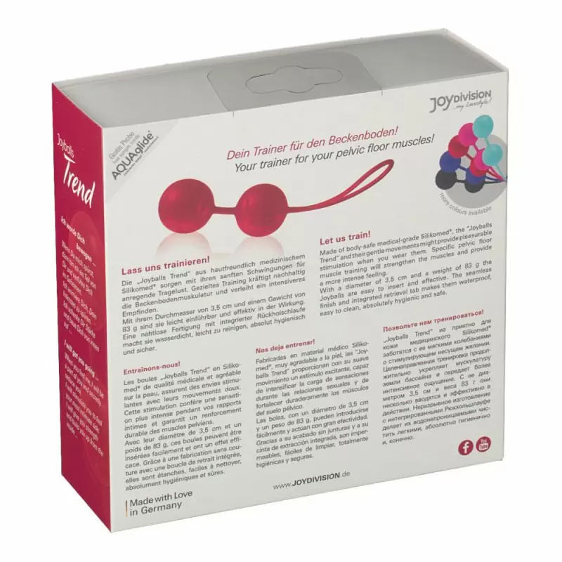 Вагинальные шарики Joyballs Trend со смещенным центром тяжести – красный