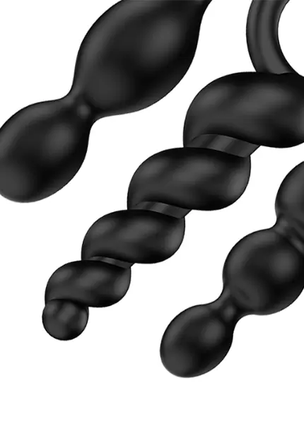 Набор анальных пробок Satisfyer Plugs - черный