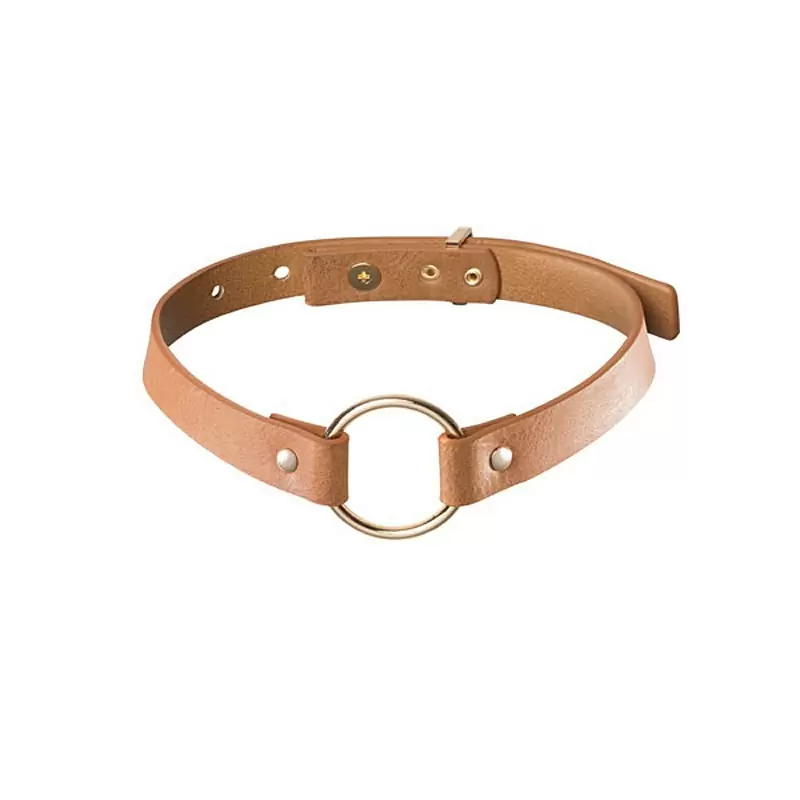 Узкий ошейник Maze Single Choker – коричневый