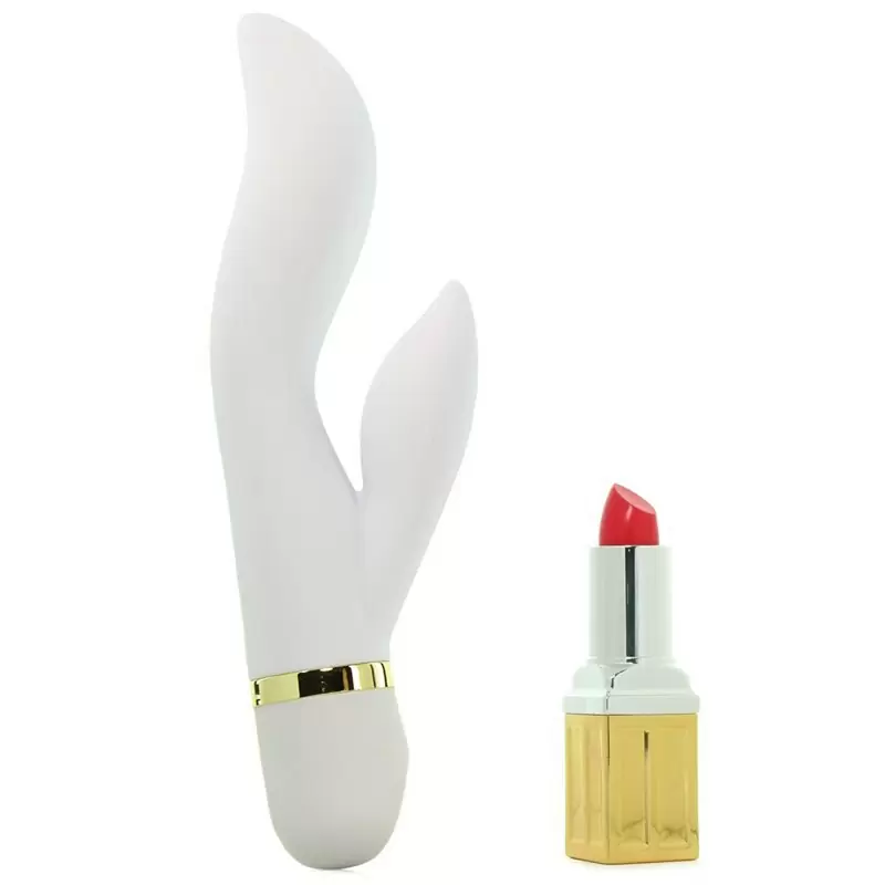 Чувственный вибромассажер для двойной стимуляции Spellbound Wave – белый