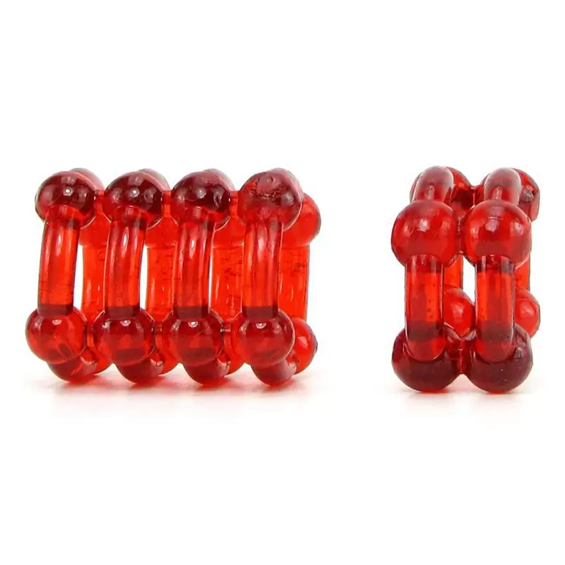 Набор из 2-х эрекционных колец Colt Enhancer Rings – красный