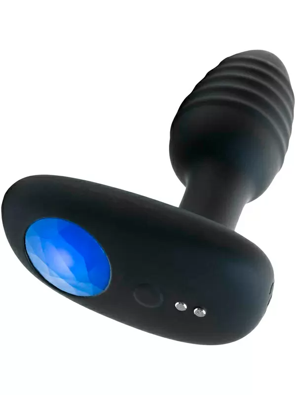 Интерактивная анальная вибропробка Kiiroo OhMiBod Lumen, 10,1 см, силикон, черный