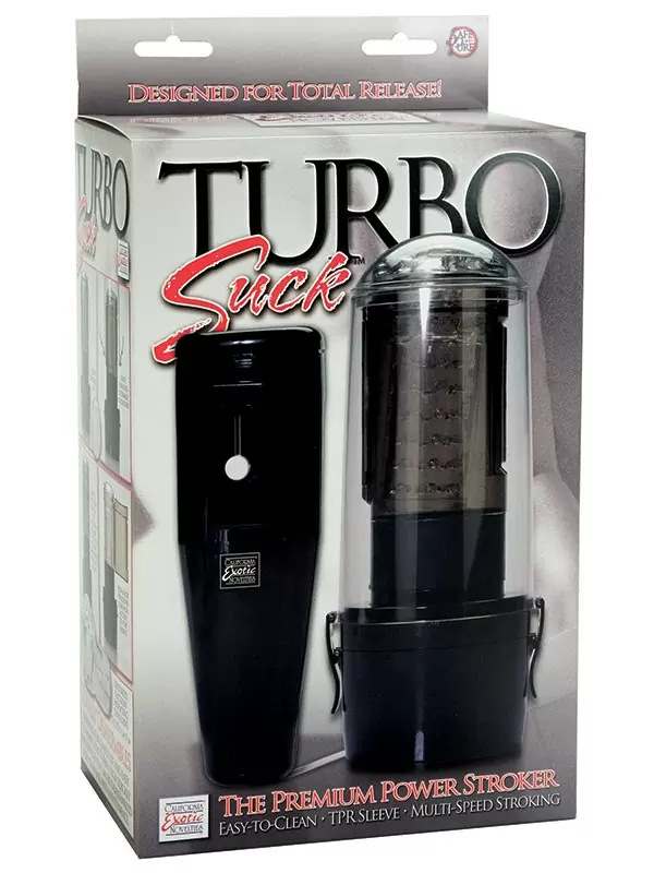 Мастурбатор с всасывающим эффектом Turbo Suck – черный