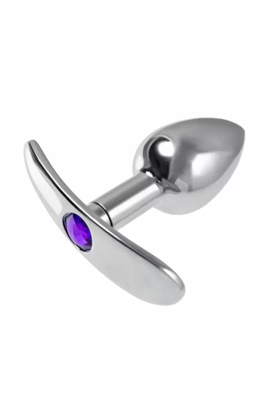 Анальная втулка со светящимся хвостом. 5.5 см, металл